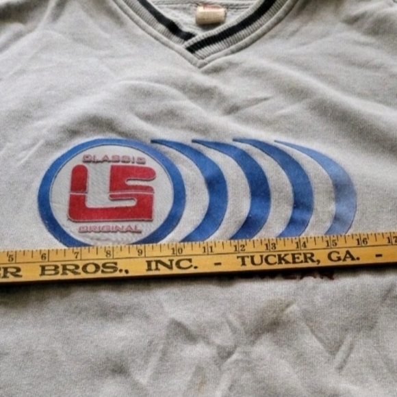 Levi's Jeanswear Classic Men's Gray V Neck Sweater Size Medium - Picture 10 of 10